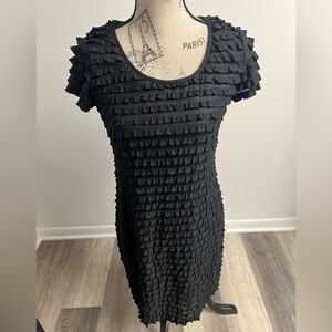 Y2k Black Ruffle Dress!